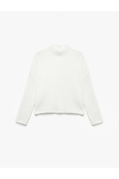 Koton Comfortable Fit Mock Neck Textured Knitwear Sweater