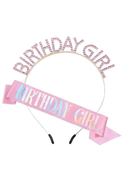 LIXADA طقم تاج ووشاح عيد ميلاد من قطعتين - عصابة رأس مرصعة بأحجار الراين وشري...