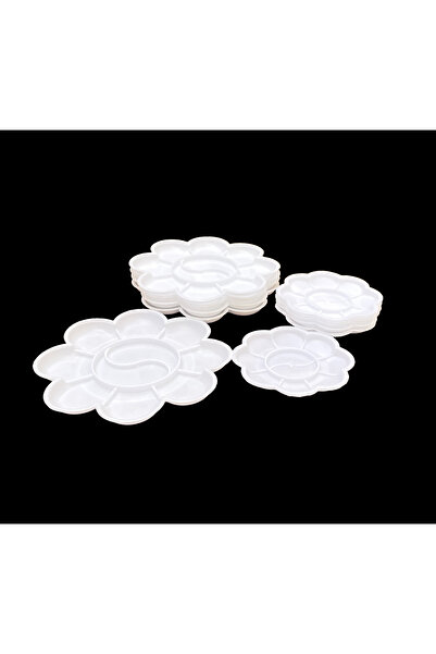 VERA SANAT Paletă din plastic cu model floral 8+2 Godeli 8 cm + 8+2 Godeli 13...