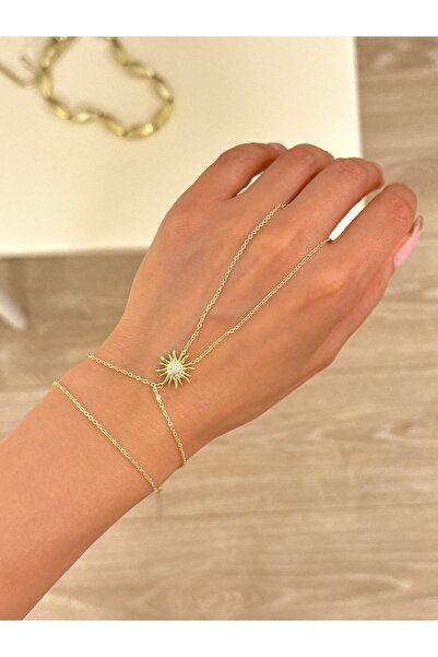 YOUES JEWELRY 14K RENK ÇELİK ŞAHMERAN GOLD KADIN ŞAHMERAN