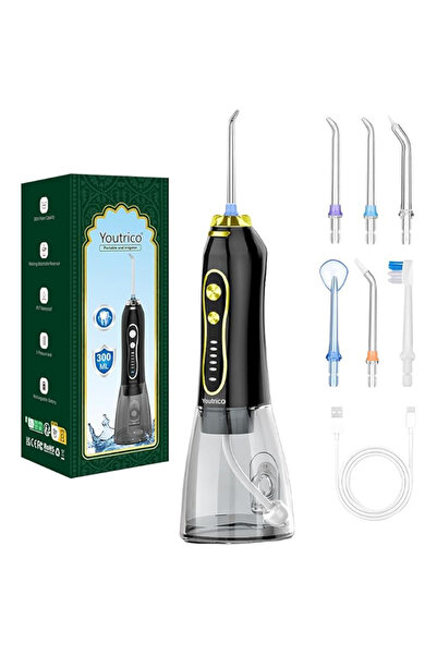 Youtrico خيط تنظيف الأسنان المائي - جهاز ري فموي محمول، منظف أسنان تقويمي