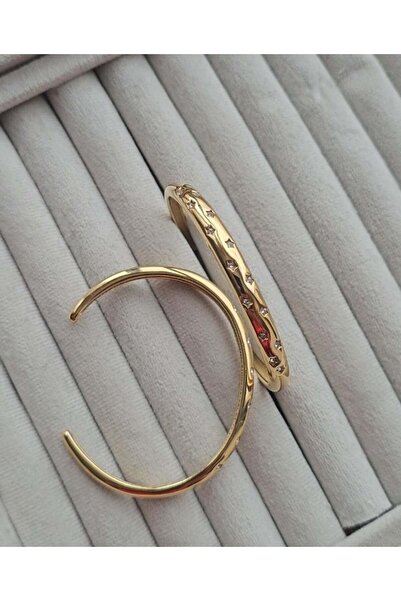 EFSUNA TAKI VE AKSESUAR Çelik Açık Yıldız Taşlı Kelepçe