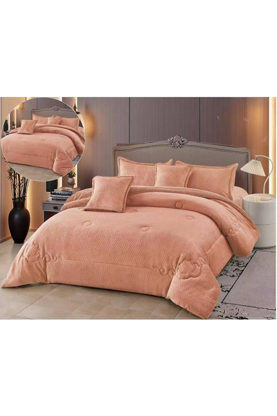 DEC29 مفرش حشو. مخمل فرو نفرين 4 قطع