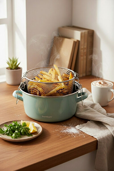 Bambum Nostalgia Frying Pan Light Green 22 cm