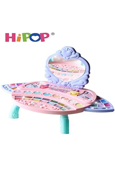 HIPOP Makeup Kit Toy,Pretend Play With 34 Modules,Extendable And Non Toxic,Girls Cosmetic Toys