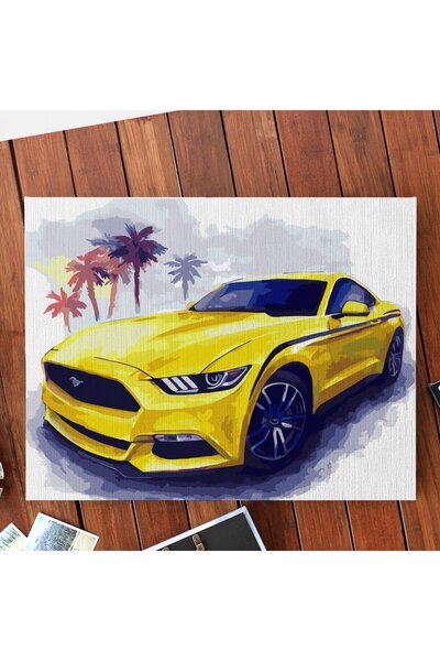 Pictorul Fericit Mustang - Pictură pe numere