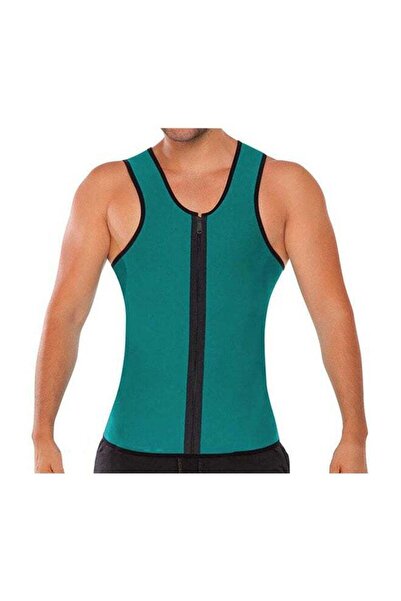 lnkoo Generic Zipper Corset Vest - Green