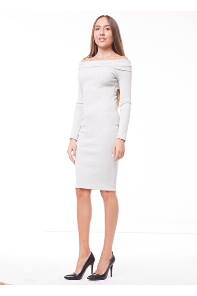 TINKA Fashion Grey cotton midi dress