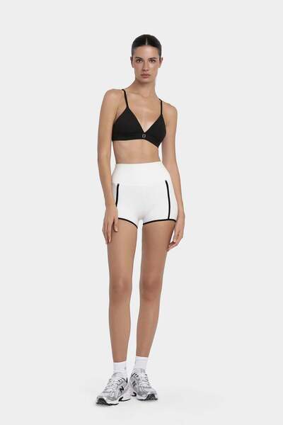 Louren حمالة صدر رياضية بحزام رفيع بقصة مثلثة - أسود