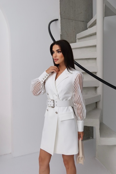 BYBRZ Organza Sleeved Jacket Dress