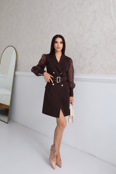 BYBRZ Organza Sleeved Jacket Dress