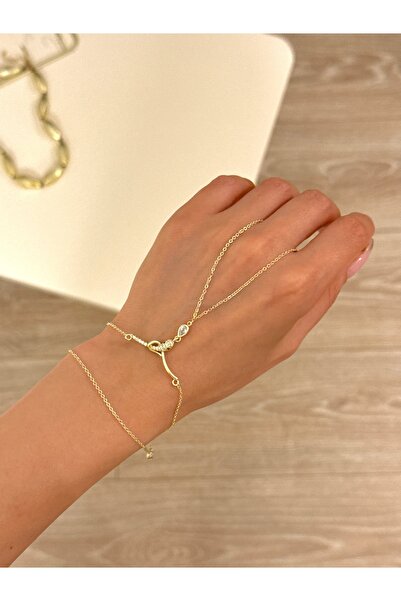 YOUES JEWELRY 14K RENK ÇELİK ŞAHMERAN GOLD KADIN ŞAHMERAN