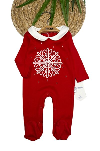 Murat Baby CHRISTMAS Themed SNOWFLAKE PRINTED CHILDREN'S JUMPSUIT