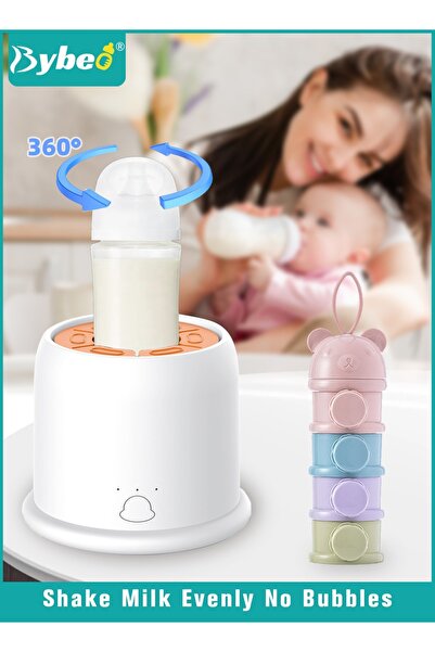 BYBEO موزع وخلاط حليب الأطفال، رجّاز زجاجات حليب الأطفال الكهربائي الأوتوماتي...