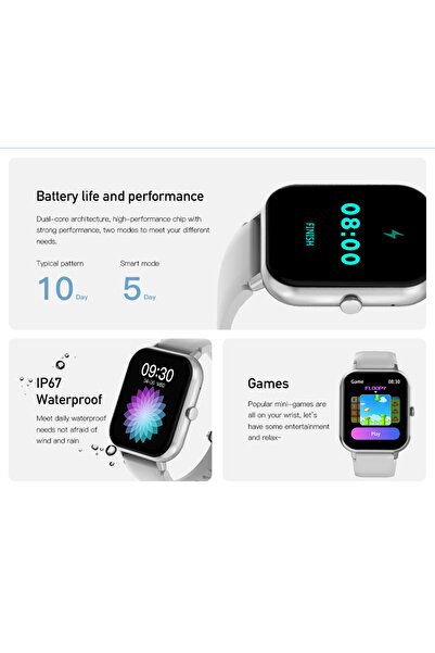 AWEI H25 Smart Watch - Silver