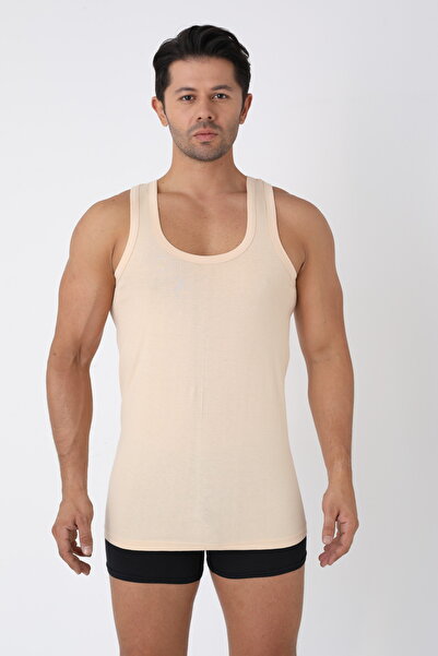 top classic underwear TOP CLASSİC ERKEK 3’LÜ TEN PAMUKLU ATLET