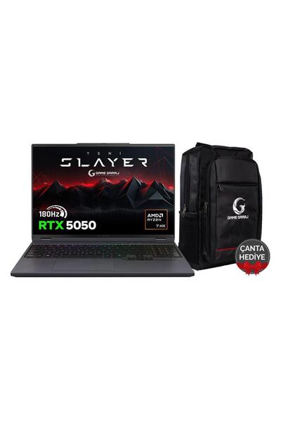 Game Garaj Slayer R7T-5050 C2 AMD Ryzen 7 8840HX 32GB RAM 1TB SSD RTX5050 16"...