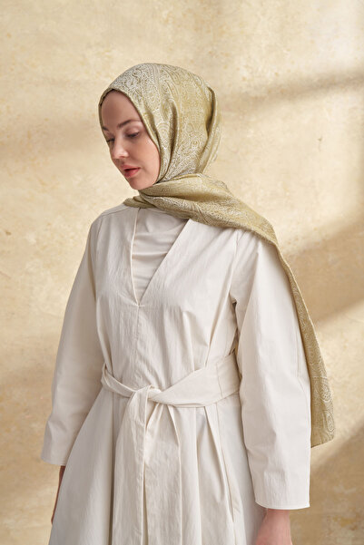 ARMANDA Jose Jakar Ethnic Pattern Shawl - Oil Green