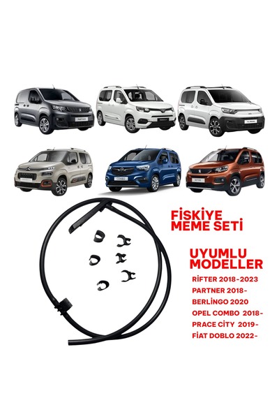 oemco ÖN CAM SU FİSKİYE MEME SOL HORTUMLU COMBO / RİFTER / PARTNER / BERLİNGO...