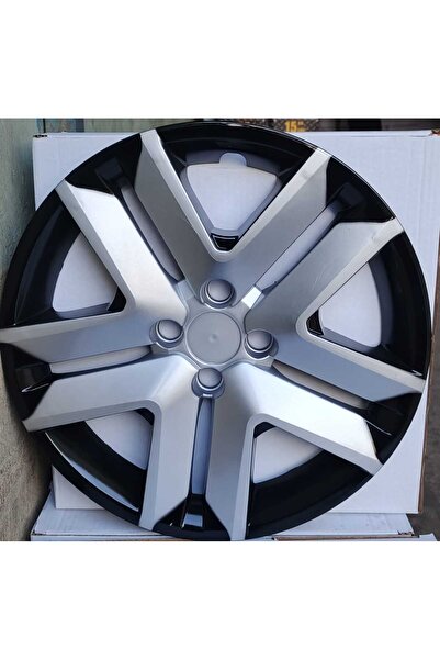 Universal 16" Renault Clio 4-5 Uyumlu Çift Renk Jant Kapağı 4'lü Takım Amblem Hediyeli