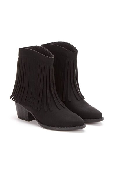 inyola Women's Tassel Detailed Western Cowboy Boots 5119