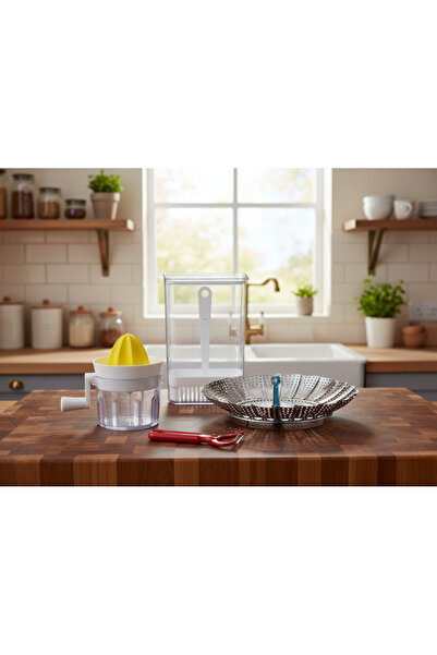 LUDIA Narenciye Sıkacağı,Sebze Saklama Kabı,Sebze Pişirici ve Sebze Meyve Soy...