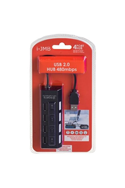 DAsiNU 4-Port USB 2.0 HUB with i-JMB Switch