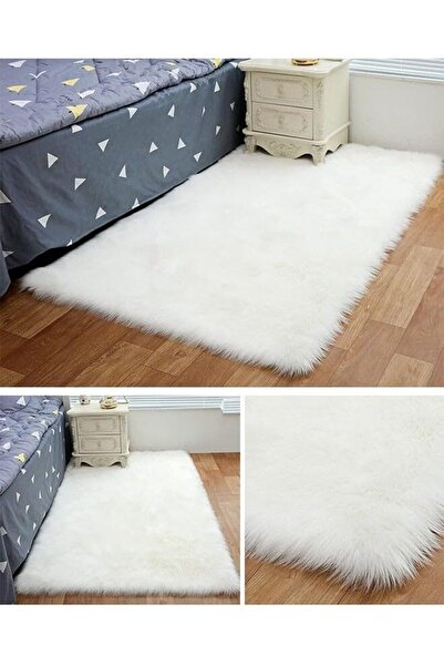 KEKE Modern Fluffy Long Pile Area Rug Non-Slip Super Soft Contemporary Carpet 120 x 230 cm
