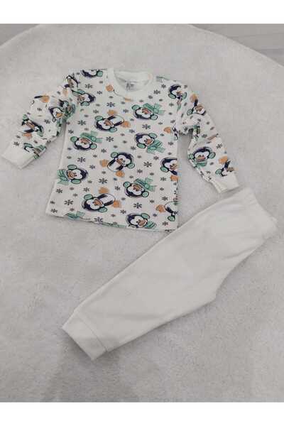 Store Penguin Patterned Baby Pajama Set Nightgown Newborn