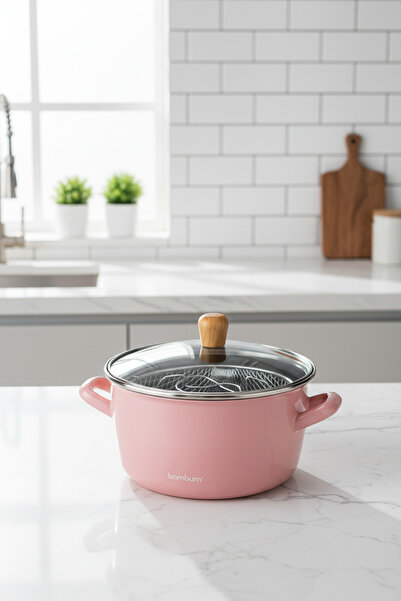 Bambum Nostalgia Frying Pan Candy Pink 22 cm