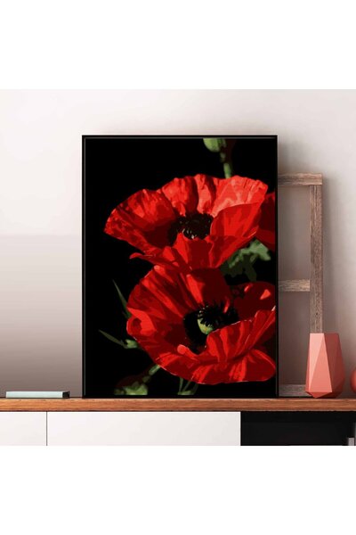 Pictorul Fericit Maci roșii (The red poppies) - Pictură pe numere
