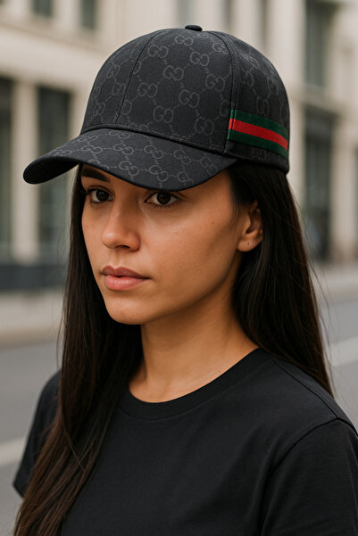 Verahed Șapcă sport unisex, reglabilă, cu model și motiv, neagră G