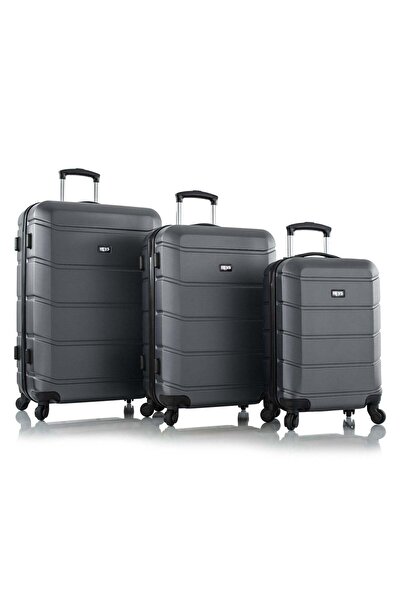 Heys Armourlite Set of 3 Polycarbonate with ABS Hard Sided 4-Wheeler Spinner Trolley Bag with TSA Lo