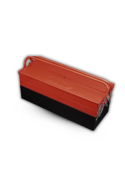 OSCO-TOOLS صندوق أدوات فولاذي ثلاثي الطبقات