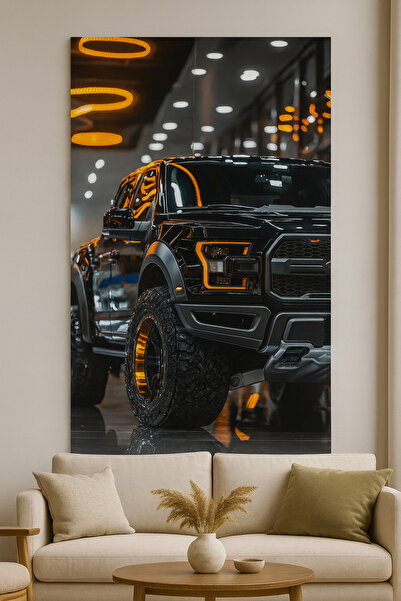 BLT DİZAYN Off-Road Pickup Glass Table with Powerful Motor