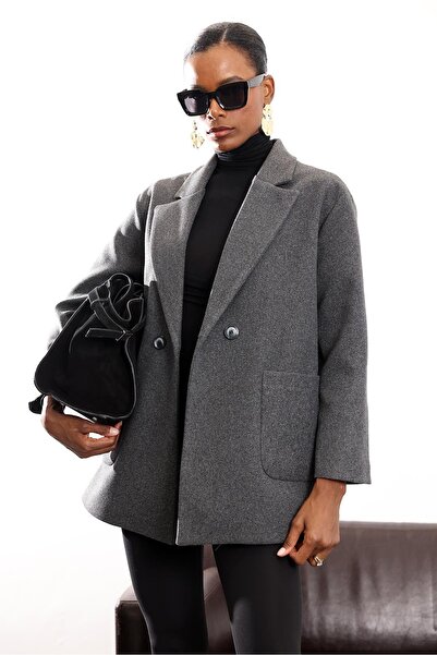 5in1Canpolat Anthracite Pocket Jacket 8013