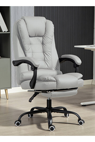 VariFurnx Ergonomic Office Desk Computer Chair PU Leather Swivel High-Back Reclining Chair Home Gaming Chair