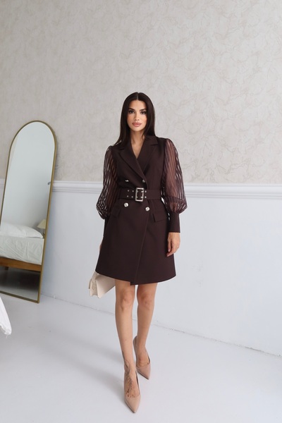 BYBRZ Organza Sleeved Jacket Dress