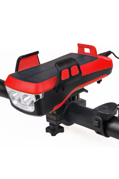 BLUE CORAL 5-in-1 4000mAh LED Bicycle Light with Horn and Device Holder