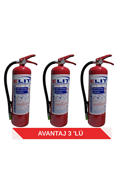 KPRE-TİCARET Ruhsata Uygun Kuru Kimyevi Tozlu Yangın Söndürücü 4 KG + 3 ADET