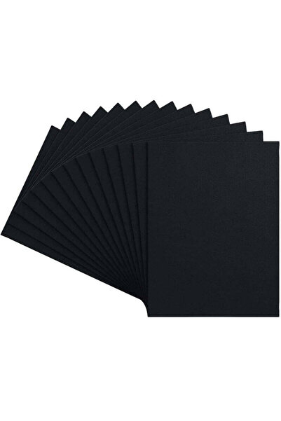 Pictorul Fericit Black canvas card, 3 mm, 100% cotton canvas, medium texture, Phoenix - 18x24 cm