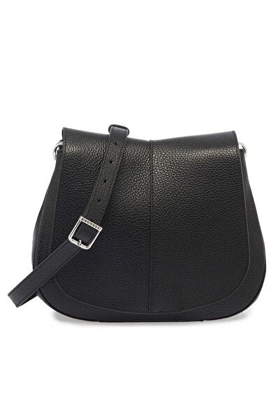 Tergan Siyah Hakiki Deri Kadın Çapraz Askılı Çanta - S25K1BC80241-A41