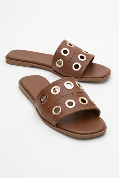 inyola Women's Faux Leather Slippers 6322