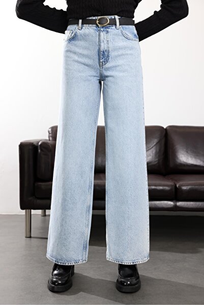5in1Canpolat Ice Blue Wide Leg Jeans