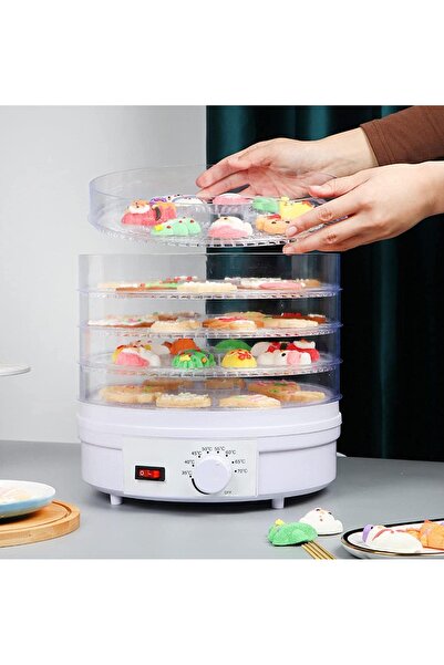 ET-LIFE Food Dehydrator, 5 Tier and Digital Temperature Controls, Electric Food Preserver Machine