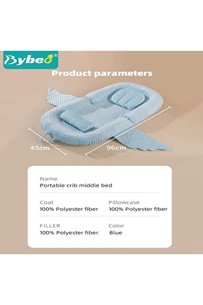BYBEO Baby Nest Bed Infant Lounger with Anti-Reflux Feeding Set - Includes Toddler nests, Crib Wedge Pillo