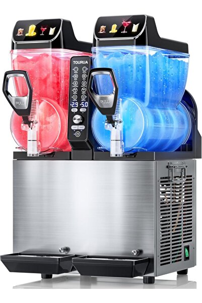 Five Stars Tourua Commercial Slushie Machine, Margarita Daiquiri Wine Frappe Slush Frozen Drink Machine, 9L