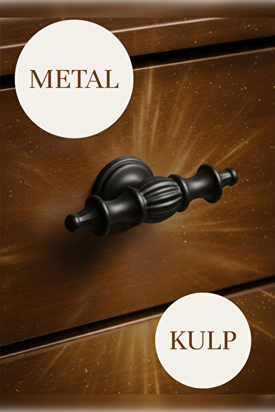 MH MiniHediye Şehzade Kulp Düğme Mobilya Mutfak Çekmece Dolabı Dolap Kulpları...