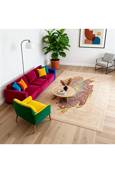 kerman carpet İpek Halı 6 Metrekare Modern ve klasik Salon Halısı Yumuşak Dok...