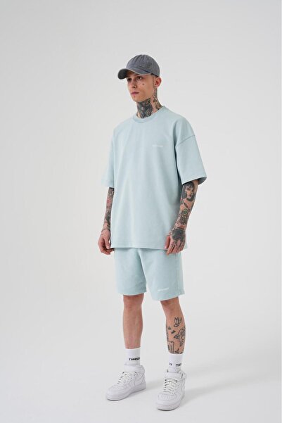 Machinist Men's Luxury Basic Washable Oversized T-Shirt Space Gray Effect